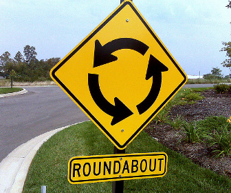 Warning Intersection Sign