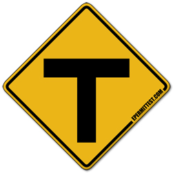Intersection Ahead Road sign